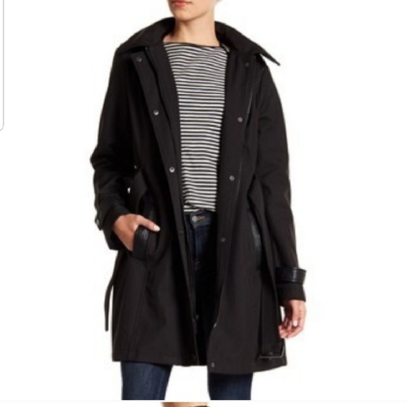 MICHAEL Michael Kors Jackets & Blazers - NWT MICHAEL KORS HOODED BLACK TRENCH COAT